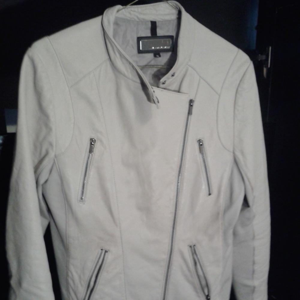 Womans White Wilson Leather jacket